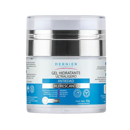 Dernier Cosmetics Gel Hidratante Ultraligero Antiedad Refrescante Para El Día