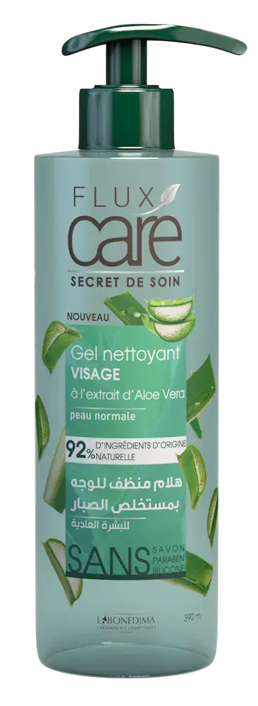 Flux Care Gel Nettoyant Visage Aloe Vera