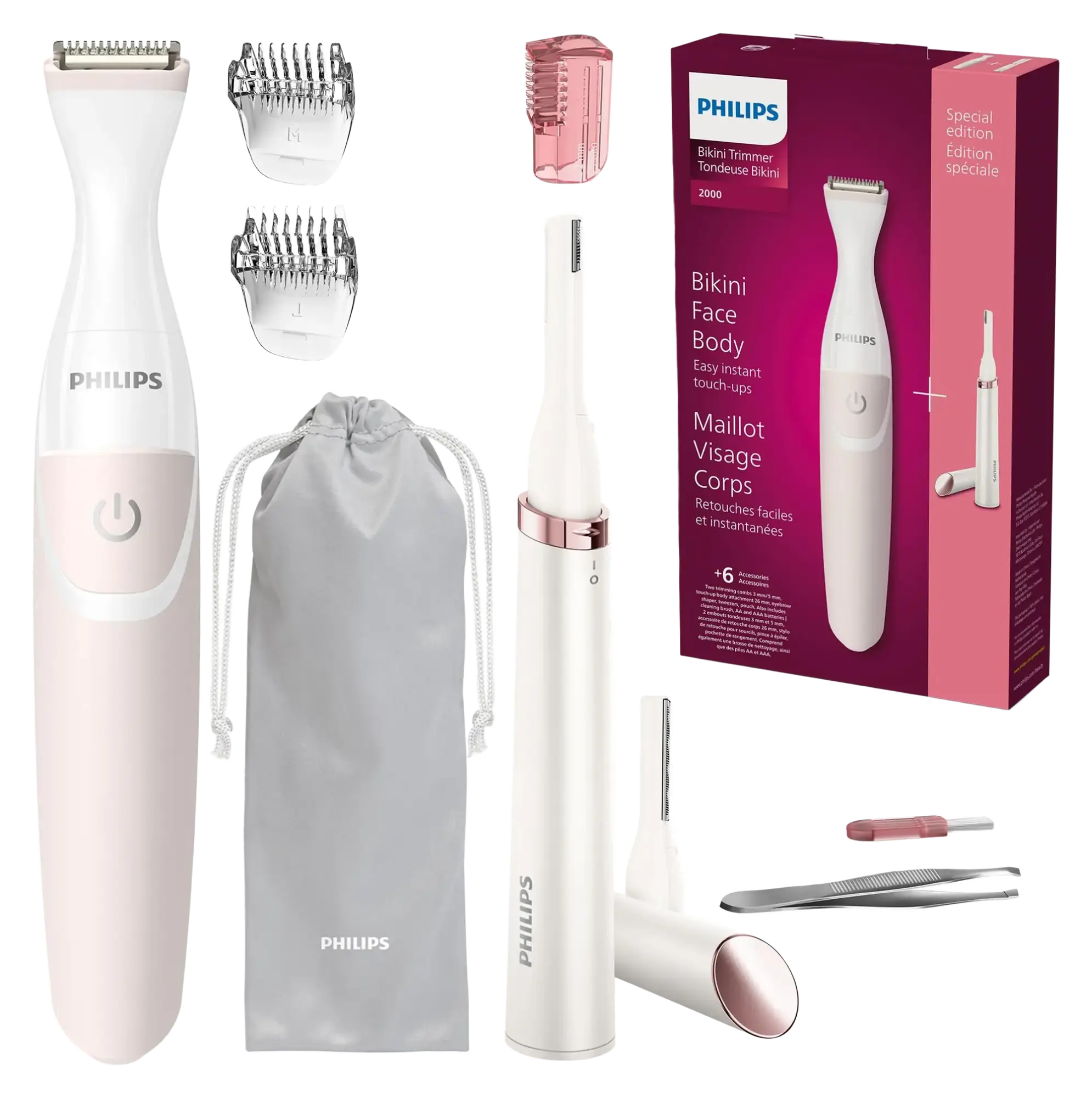Philips Bikini Trimmer Pink and White