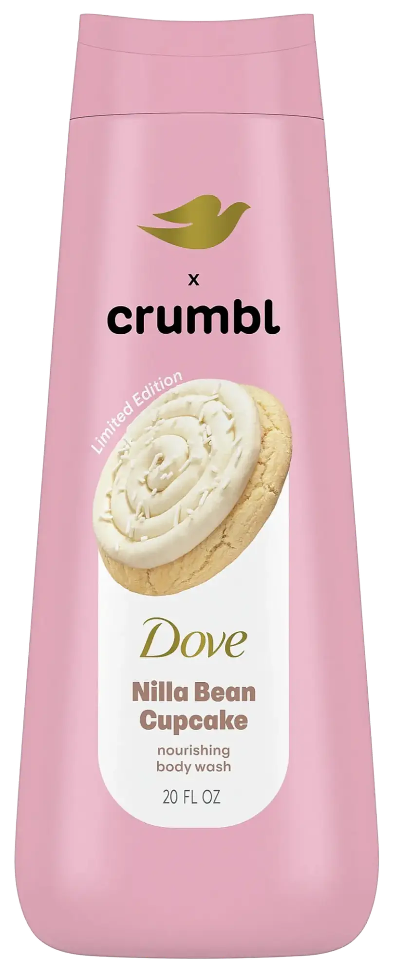 Dove Crumbl Nourishing Liquid Body Wash Nilla Bean Cupcake