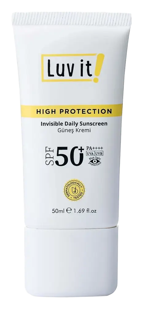Luv it! SPF50+ PA++++ UVA UVB High Protection Invisible Daily Sunscreen