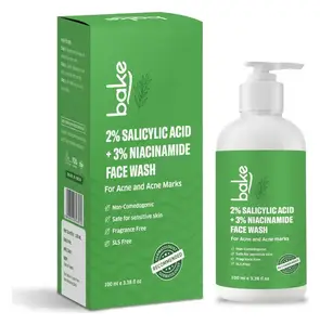 Bake 2% Salicylic Acid + 3% Niacinamide Face Wash