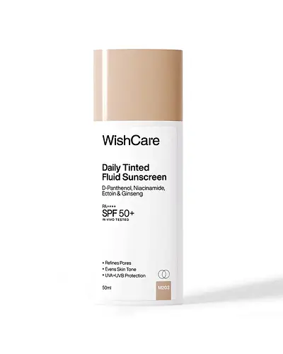 Wishcare Daily Tinted Fluid Sunscreen SPF 50+ M203