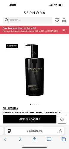 Shu Uemura Black Oil Pore Purifying Fresh Cleansing Oil