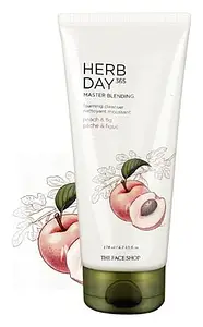 The Face Shop Herb Day 365 Master Blending Foaming Cleanser Peach & Fig