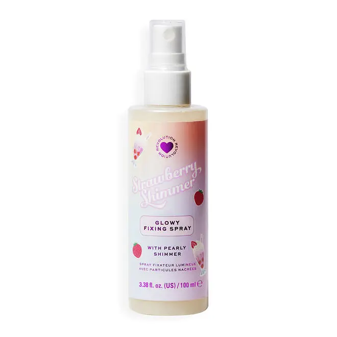 Revolution Beauty Strawberry Shimmer Glowy Fixing Spray