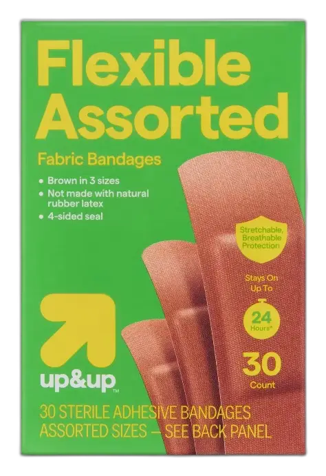 up&up Skin Tone Flexible Assorted Fabric Bandages Brown