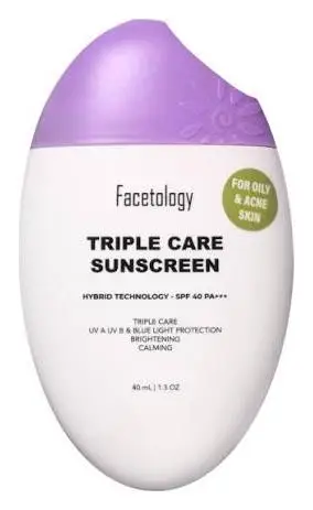 Facetology Triple Care Sunscreen SPF 40
