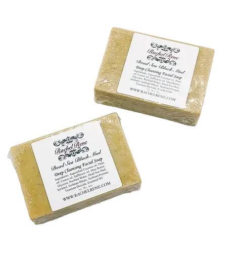 Rachel Rene Dead Sea Black Mud Deep Cleansing Facial Soap Bar
