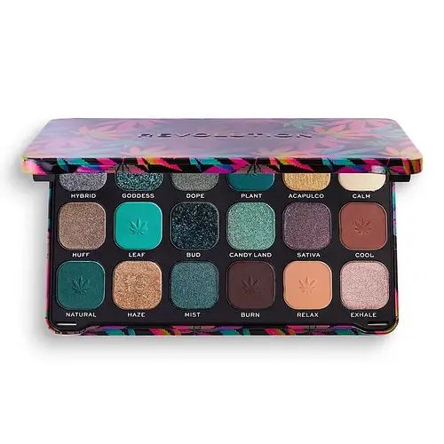 Revolution Beauty Forever Flawless Eyeshadow Palette Chilled With Cannabis Sativa