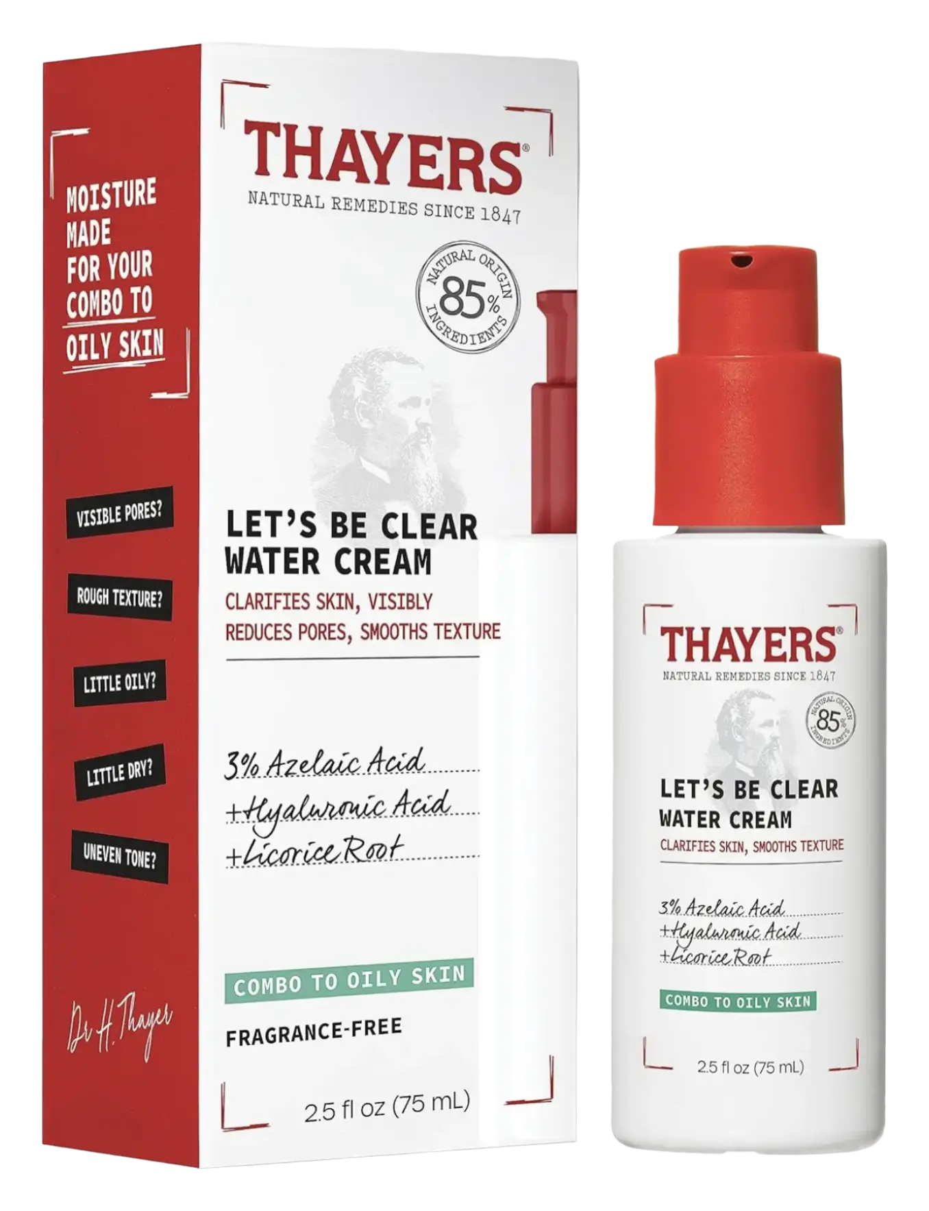 Thayers Let's Be Clear Water Cream Facial Moisturizer