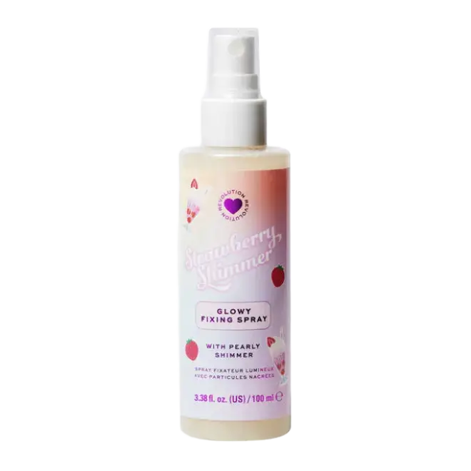 Revolution Beauty Strawberry Shimmer Glowy Fixing Spray