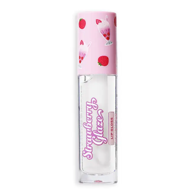 Revolution Beauty Strawberry Glaze Lip Gloss Clearly Cream