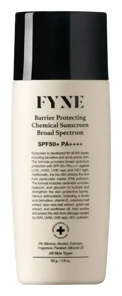 Fyne Barrier Protecting Chemical Sunscreen Broad Spectrum SPF50+ PA++++