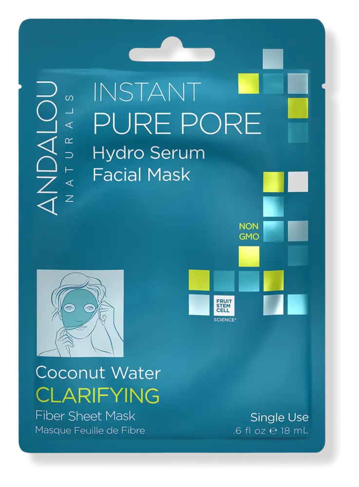 Andalou Naturals Clarifying Instant Pure Pore Facial Sheet Mask