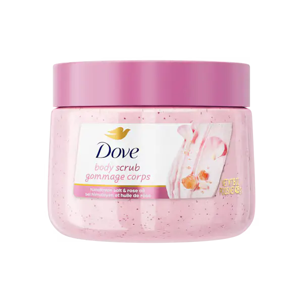 Dove Body Scrub Himalayan Salt & Rose Oil