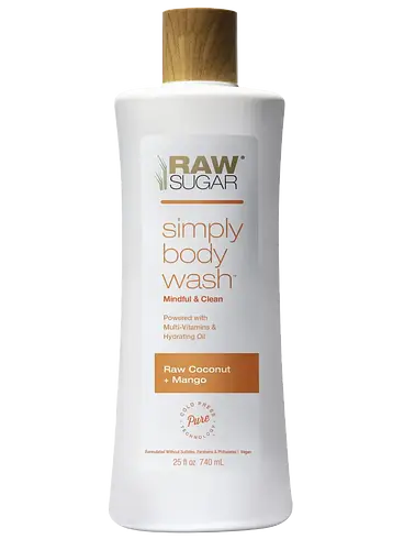 Raw Sugar Simply Body Wash Raw Coconut + Mango