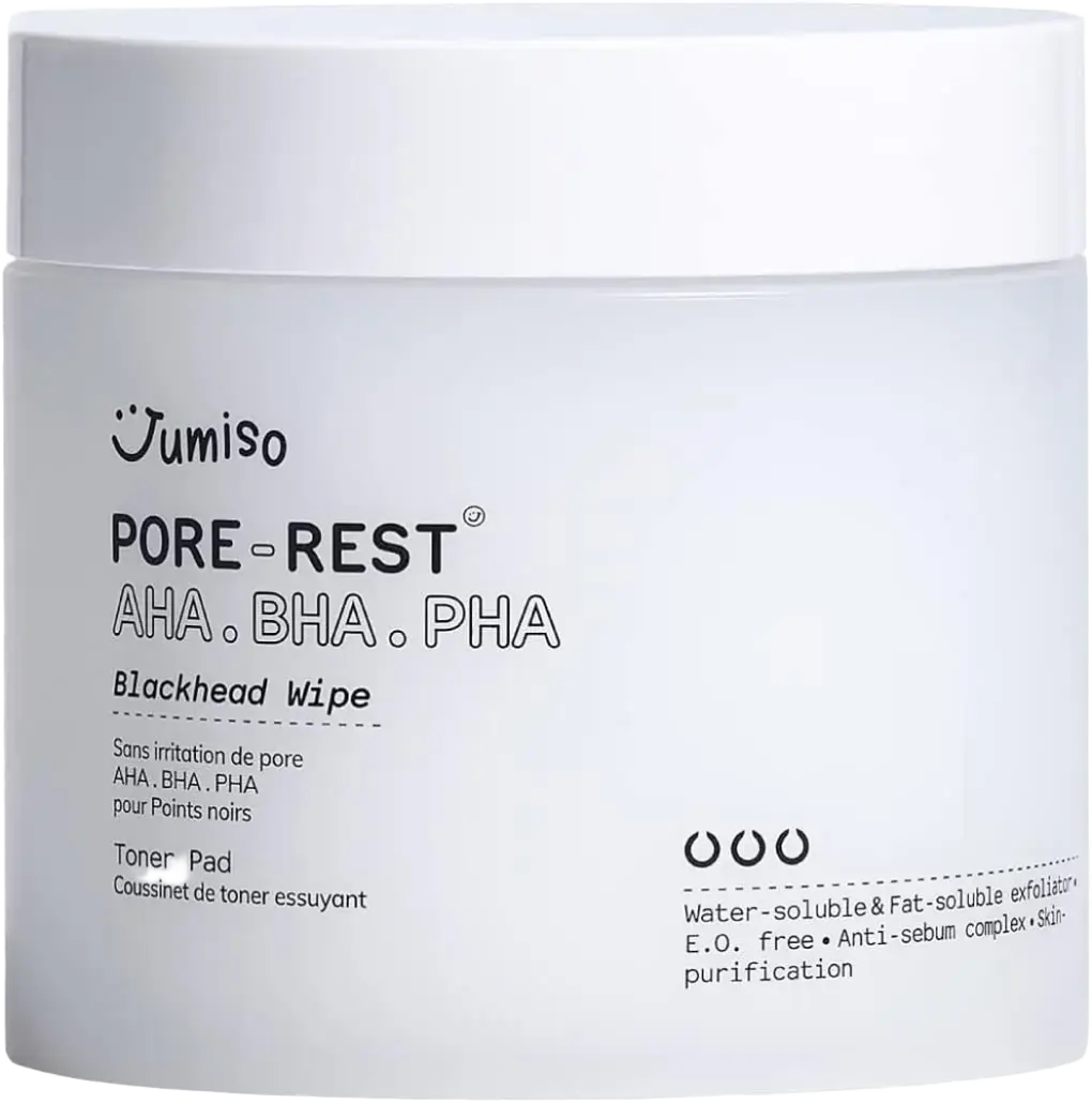 JUMISO Pore-rest AHA BHA PHA Blackhead Wipe Toner Pad