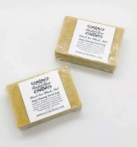 Rachel Rene Dead Sea Black Mud Deep Cleansing Facial Soap Bar