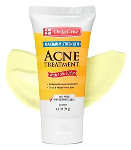 De La Cruz Maximum Strength Acne Treatment With 10% Sulfur Ointment Mask