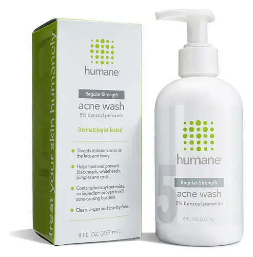 Humane Regular-Strength 5% Acne Wash