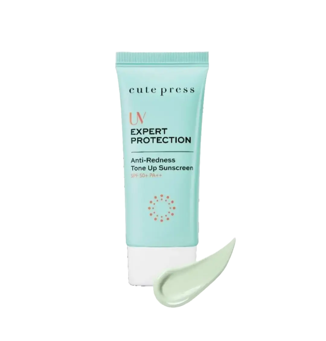Cute Press UV Expert Protection Anti-Redness Tone Up Sunscreen SPF 50+ PA++