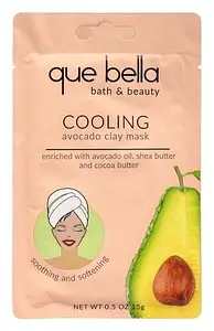Que Bella Cooling Avocado Clay Mask Facial Treatment