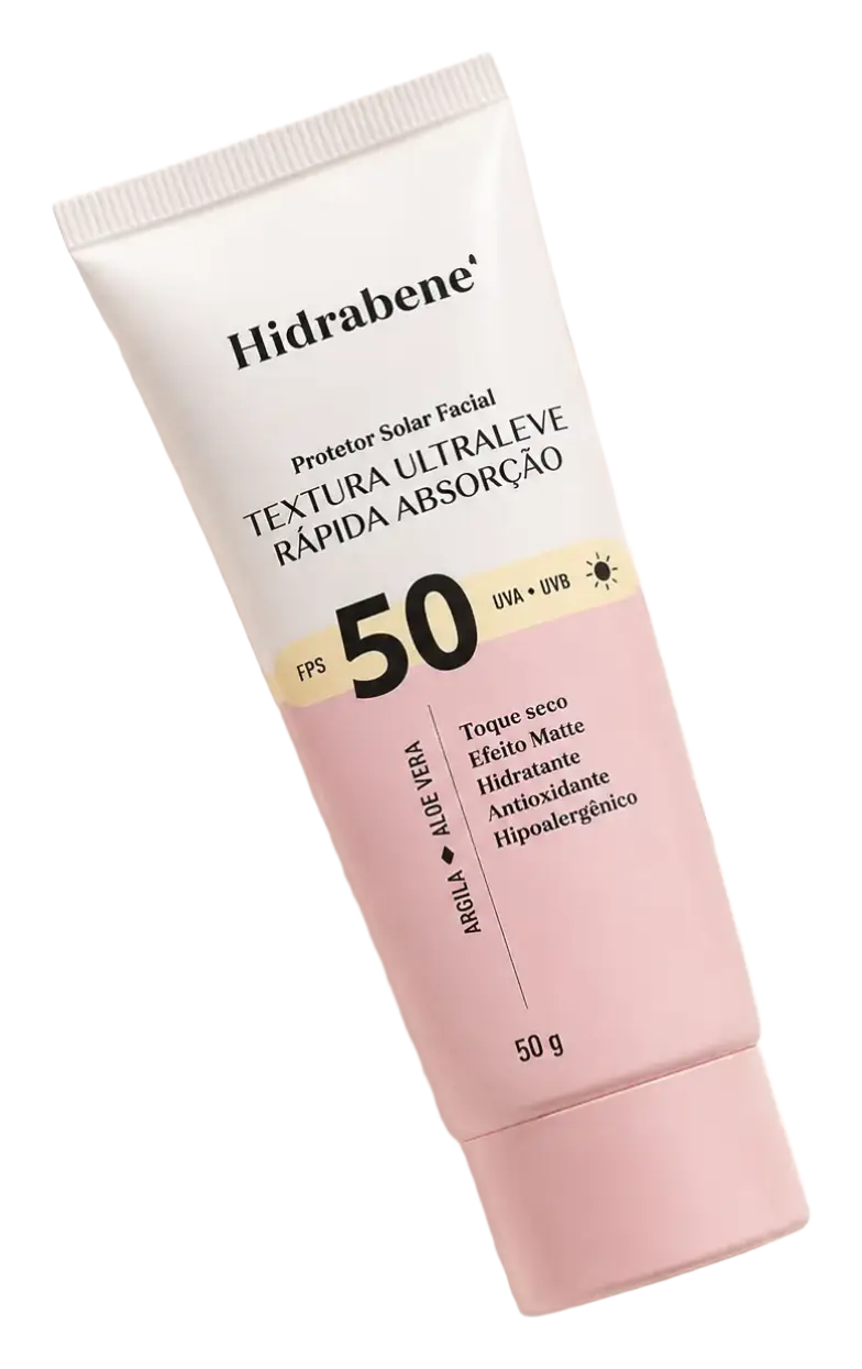 Hidrabene Protetor Solar Facial Textura Ultraleve SPF 50