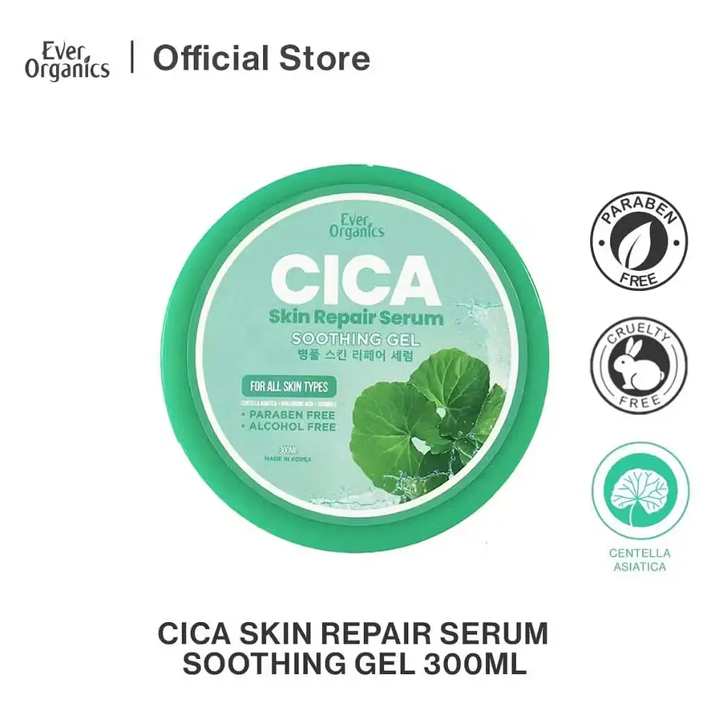 Ever Organics Cica Skin Repair Serum Soothing Gel
