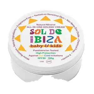 Sol De Ibiza Baby & Kids SPF30 Mineral All-In-One Holiday Cream