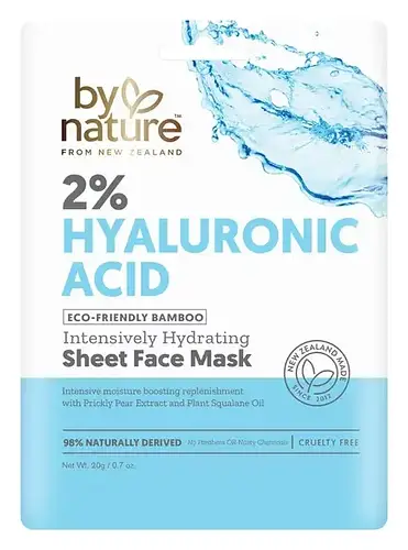 By Nature 2% Hyaluronic Acid Intensively Hydrating Sheet Face Mask