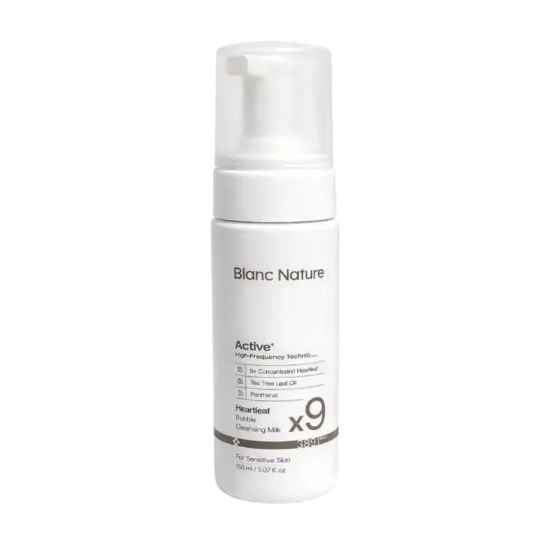 Blanc Nature 9X Heartleaf Bubble Cleansing Milk