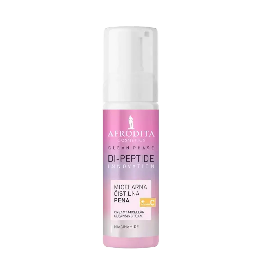 Afrodita Clean Phase Di-Peptide Innovation Creamy Micellar Cleansing Foam