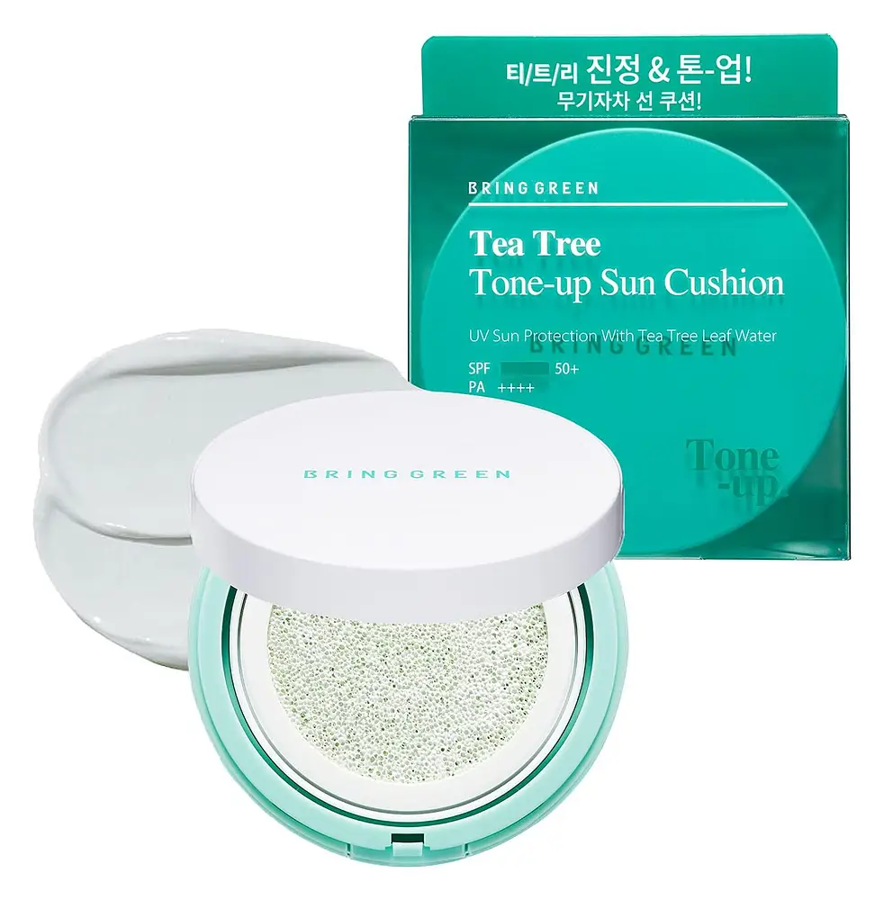 Bring Green Tea Tree Cica Tone Up Sun Cushion SPF 50+ PA++++