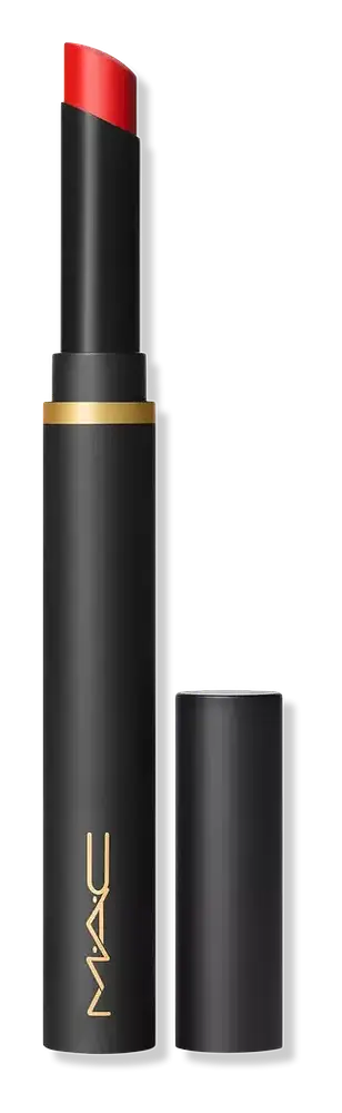 Mac Cosmetics Powder Kiss Velvet Blur Slim Lipstick Ruby New