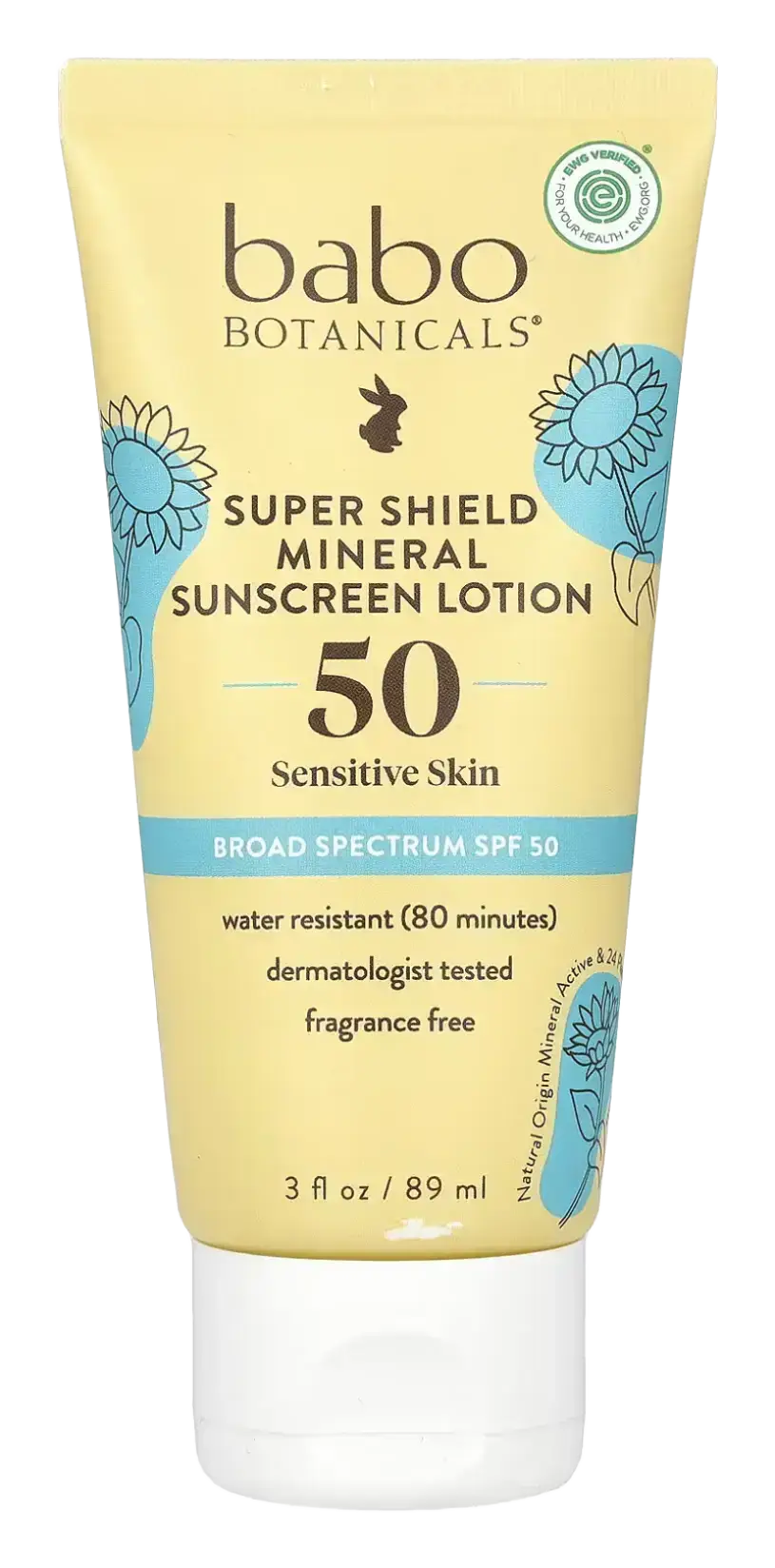babo botanicals Super Shield Mineral Sunscreen Lotion SPF 50