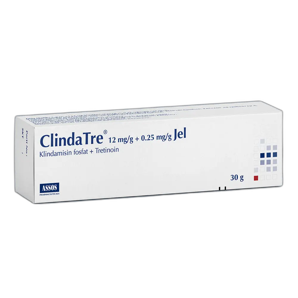 Assos Pharmaceuticals Clindatre 12 mg/g + 0.25 mg/g Jel