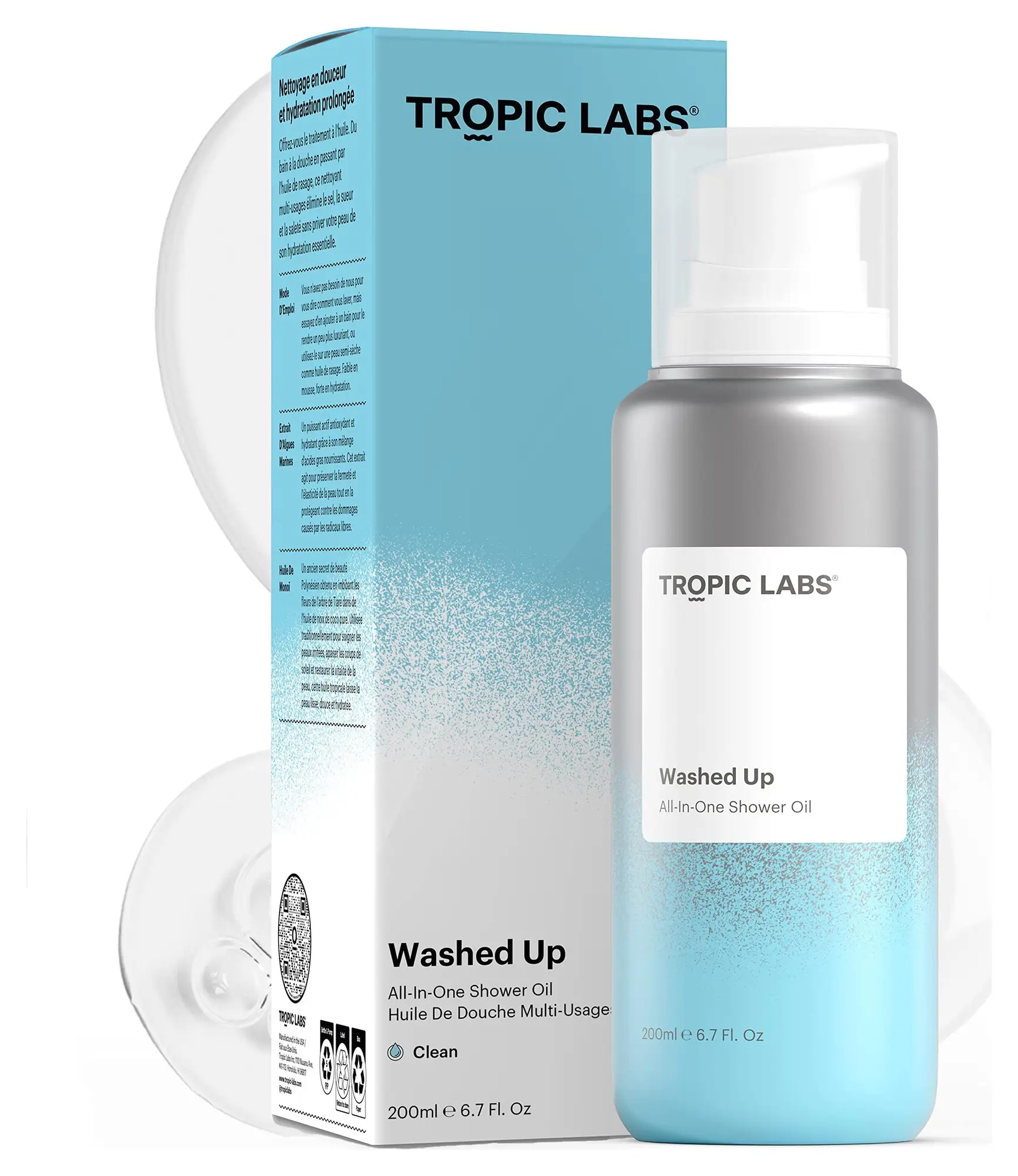 Tropic Labs Washed Up All-In-One Shower Oil