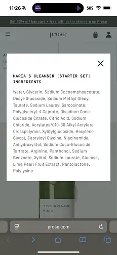 Prose Custom Cleanser Custom Cleanser