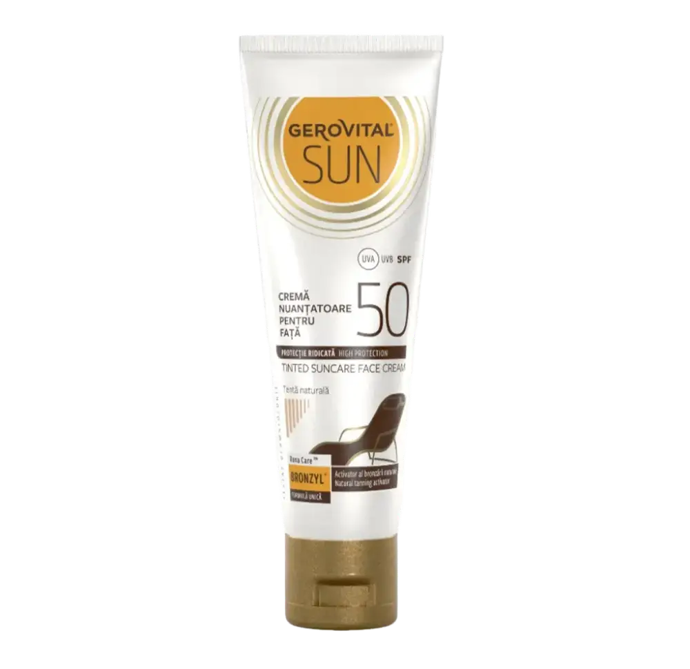 Gerovital Tinted Suncare Face Cream SPF 50