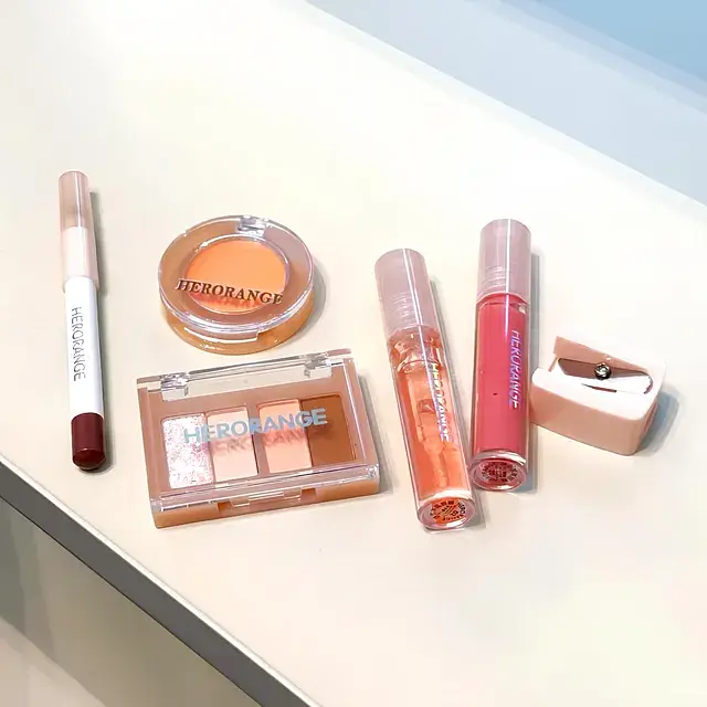 Herorange Girl Pink Makeup Gift Box #02 Orange