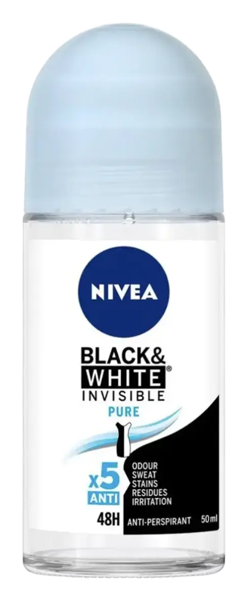 Nivea Black & White Invisible Pure Antiperspirant Roll-On Australia