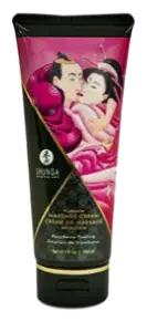 Shunga Kissable Massage Cream Raspberry Feeling