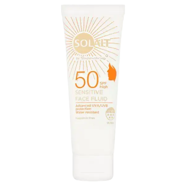 Superdrug Solait Sensitive Face Fluid SPF 50