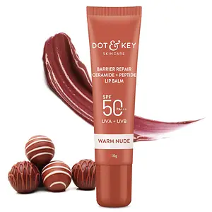 Dot & Key Skincare Barrier Repair Ceramide + Peptide Lip Balm SPF 50+ PA+++ Warm Nude