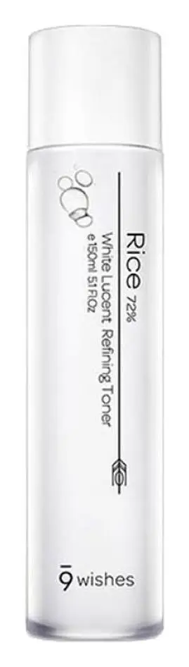 9wishes Rice 72% White Lucent Refining Toner