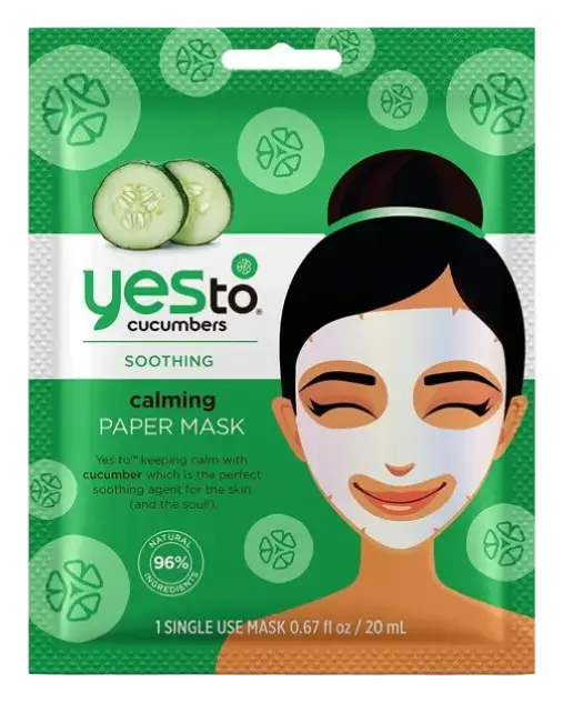 Yes To Cucumbers Calming Paper Face Mask