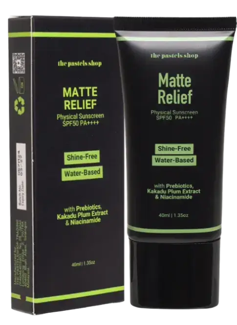 The Pastels Shop Matte Relief Physical Sunscreen SPF 50 PA++++