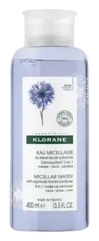 Klorane Micellar Water Makeup Remover With Cornflower