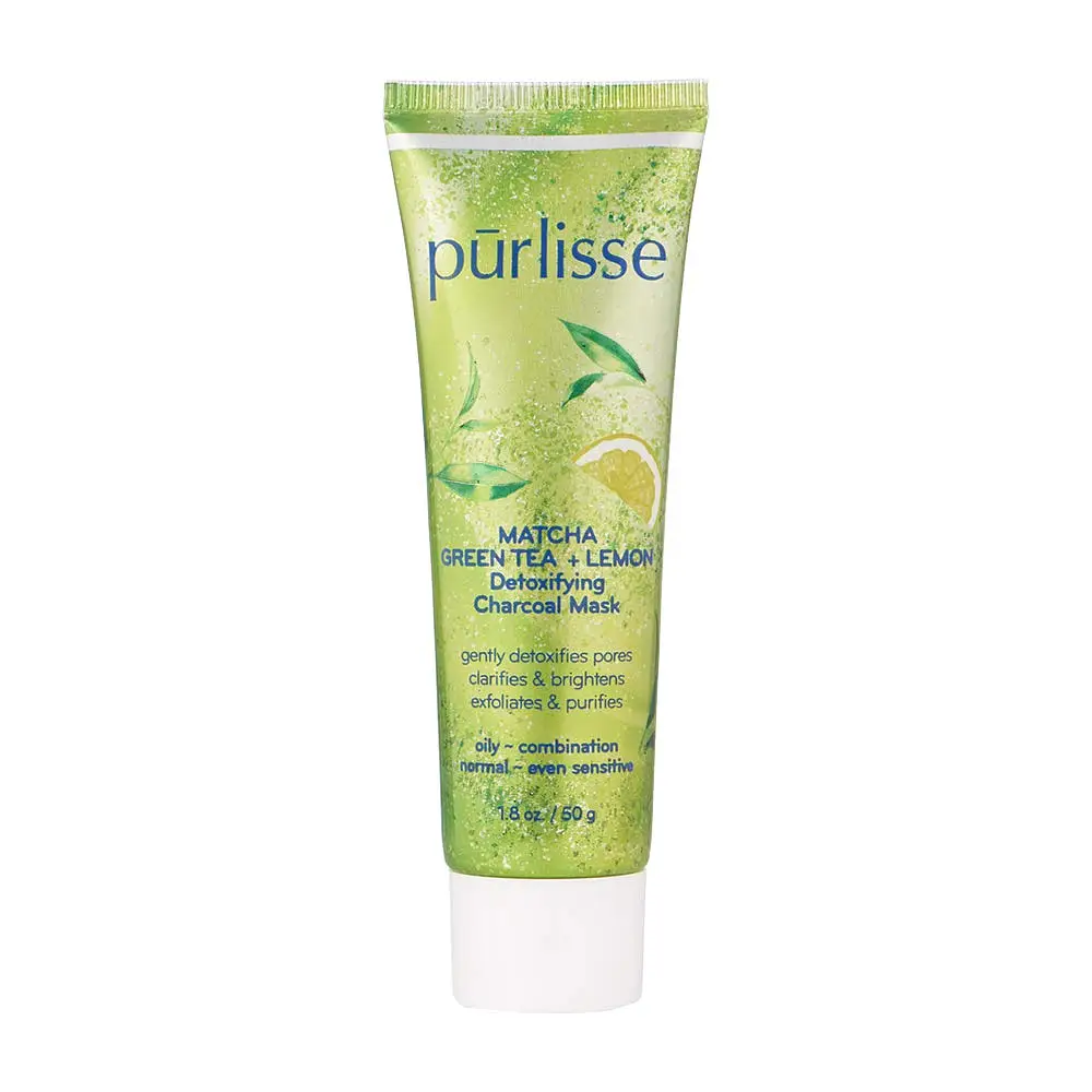 Purlisse Matcha Green Tea + Lemon Detoxifying Charcoal Mask